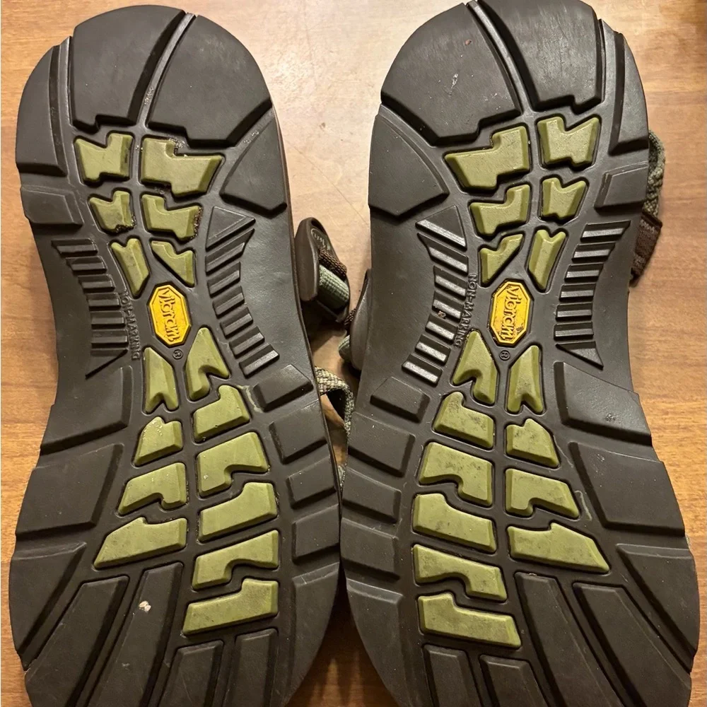 Green and Brown Chaco Strap Sandal